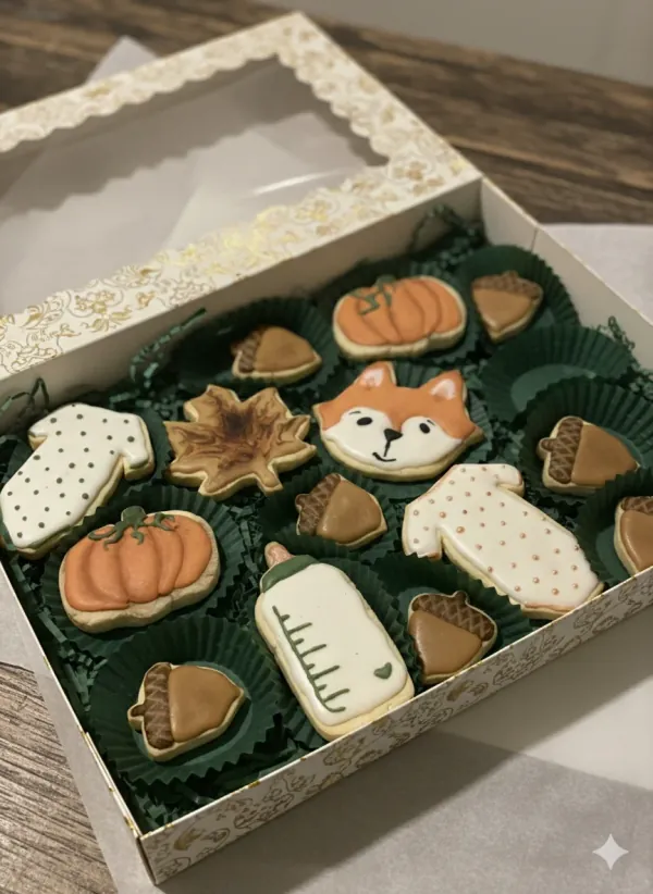 Biscuits Personnalisés Baby Shower Automne