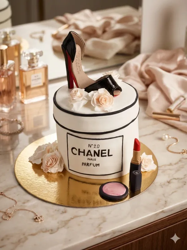 Chanel perfume Cake